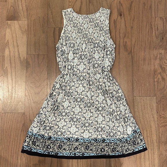 LOFT Petite Floral Tie-Waist Knit Dress - Size XSP - Picture 2 of 8